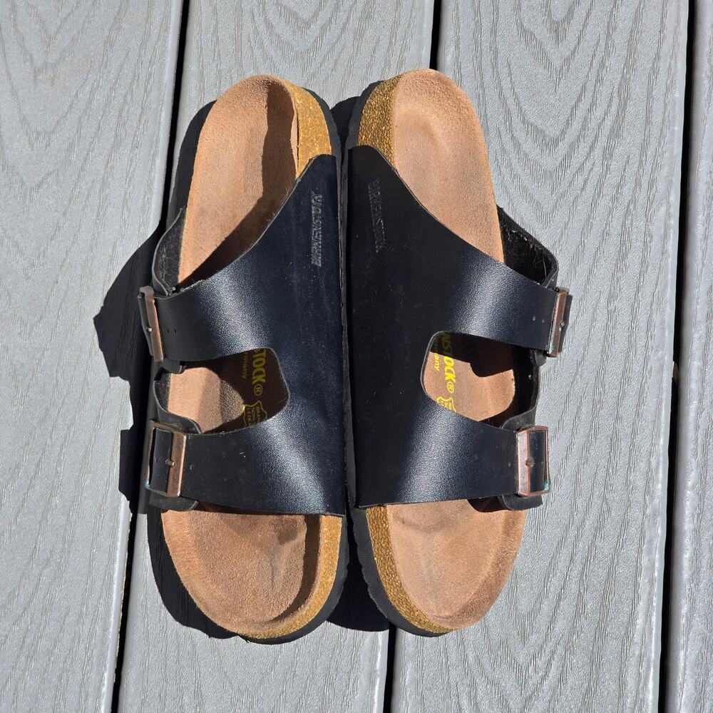 Birkenstock Men's Arizona Double Buckle Sandals, Size 12 - Picture 2 of 6
